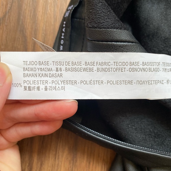 Zara Woman Faux Leather Midi Pencil Skirt - Picture 10 of 14